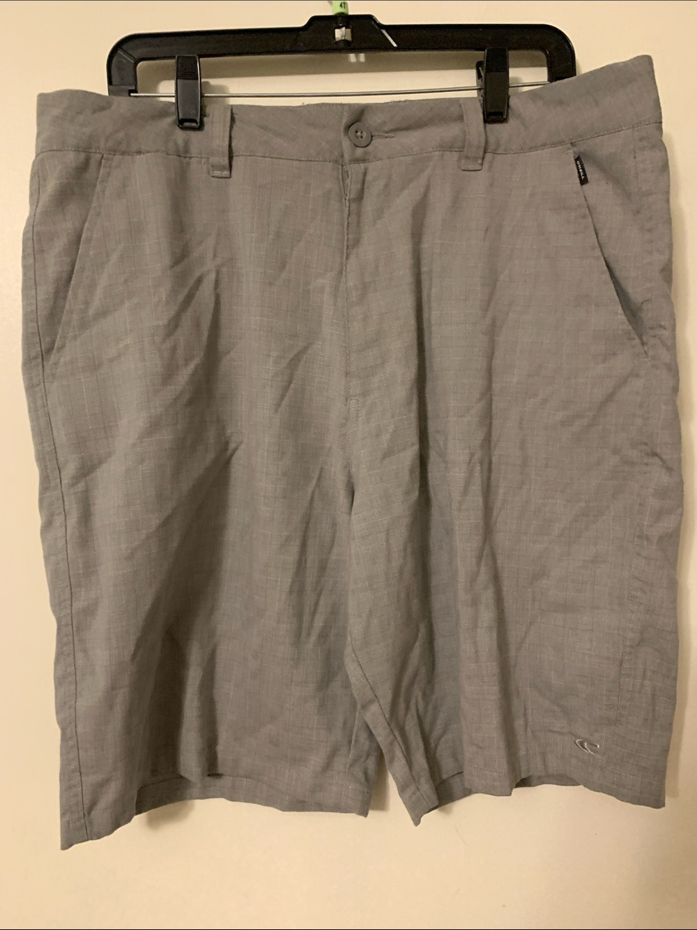 O'Neill Men's Light Gray Flat Front Shorts